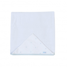 Toalha de Banho para Bebê Felpuda Revestida Fralda Solta Glamour Azul
