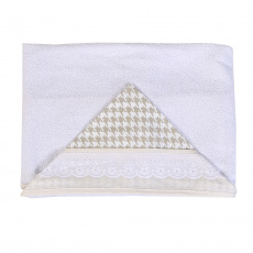 Toalha de Banho para Bebê Felpuda Revestida Fralda Solta Windsor Bege