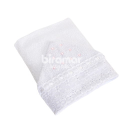 Toalha de Banho para Bebê Felpuda Revestida Lolli Bless Rosa
