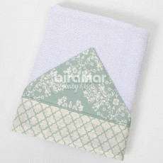 Toalha de Banho para Bebê Felpuda Revestida Lolli Olivia Verde