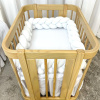 Trança Protetora de Mini Berço Plush Branco
