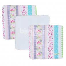 Trio Boquinhas Felpa para Bebê Clementine Rosa