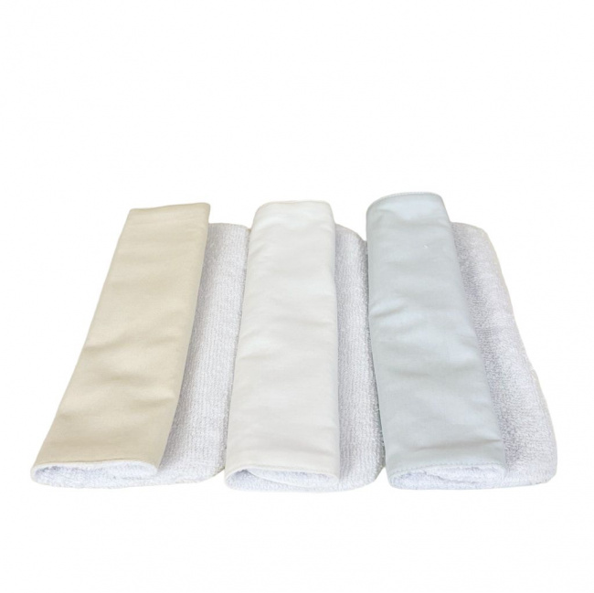 Trio Boquinhas Felpa para Bebê Teddy Bear Azul Percal 180 Fios