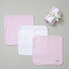 Trio Boquinhas Felpa para Bebê Valencia Rosa