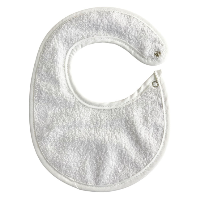 Trio de Babadores Atoalhados para Bebê 400 Fios Blanche