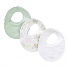 Trio de Babadores para Bebê Bella Butterfly Rosa, 3 peças