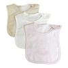 Trio de Babadores para Bebê Teddy Bear Rosa, 3 peças