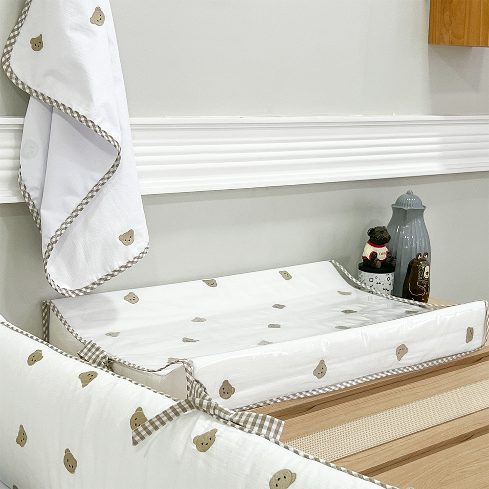 Trocador Anatômico para Bebê Bordado Mini Ursinhos - Baby Enxoval ...