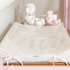 Trocador Anatômico para Bebê Estampado Amor Rosa