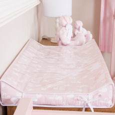 Trocador Anatômico para Bebê Estampado Cisne Rosa