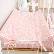 Trocador Anatômico para Bebê Estampado Jardim Secreto Arabesco Rosa