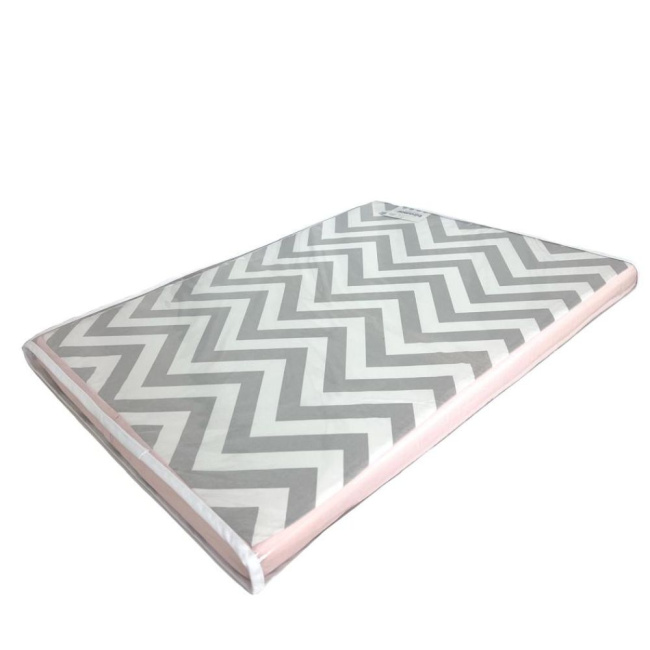 Trocador de Cômoda para Bebê Espuma 04 Chevron Rosa