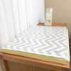 Trocador de Cômoda para Bebê Espuma 04 Chevron Amarelo