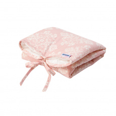 Trocador para Bebê Portátil Estampado Jardim Secreto Arabesco Rosa