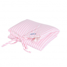 Trocador para Bebê Portátil Estampado Listrado Rosa