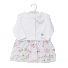 Vestido c/ Bolero para Bebê Josephine Rosa