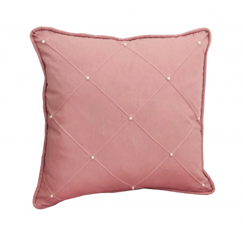 Almofada Decorativa - Origami Pérola Rosê - 100% Algodão