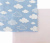 Fronha p/ Travesseiro Anti Refluxo p/ Berço 2 pçs - Nuvem / Branco