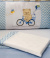 Kit Berço Bicicleta Chevron Azul 11 peças - Coleção Tutty