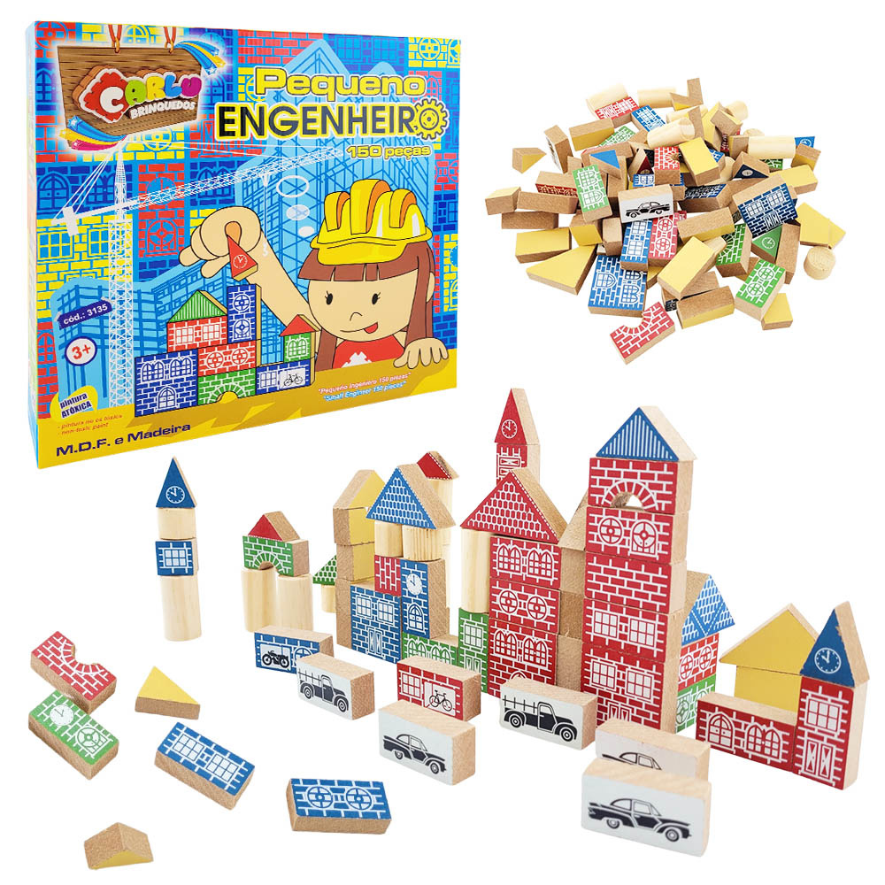 Brinquedo Educativo de Montar Infantil Engrenagem Com 63 Pçs - Bambinno -  Brinquedos Educativos e Materiais Pedagógicos