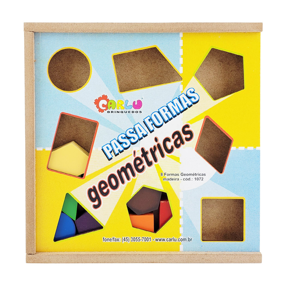 Figuras Geométricas com Encaixe - Brinquedo Educativo