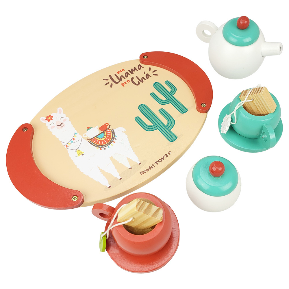 Kit Cozinha Infantil Jogo De Chá Brinquedo C/ Xícara + Bule Cor