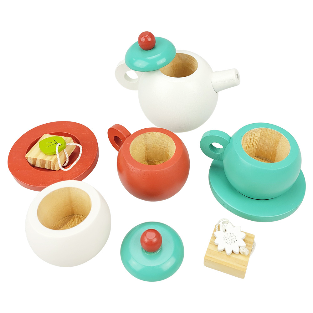 Kit de Comidinha de Brinquedo Infantil de Madeira Café 9 Pçs - Bambinno -  Brinquedos Educativos e Materiais Pedagógicos