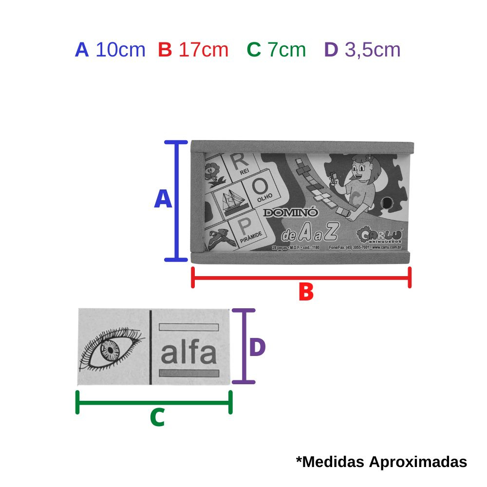 Jogo Dominó, Multilaser, Multikids, 1103501719 - BR1286