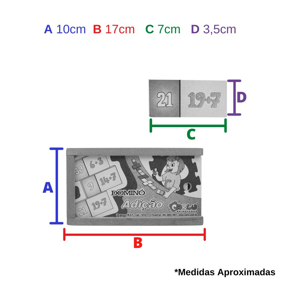 Jogo Dominó De Adição Infantil Em Madeira Educativo 28 Peças - Bambinno -  Brinquedos Educativos e Materiais Pedagógicos