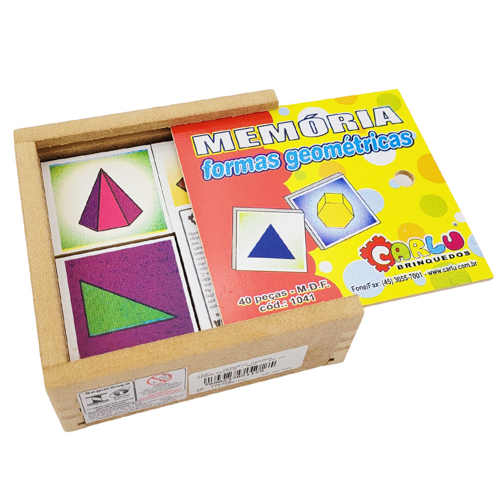 Brinquedo Cognitivo Montessori Forma Cor Geométrica Combinação Jogo Memória  Sensorial Educativos Infantil