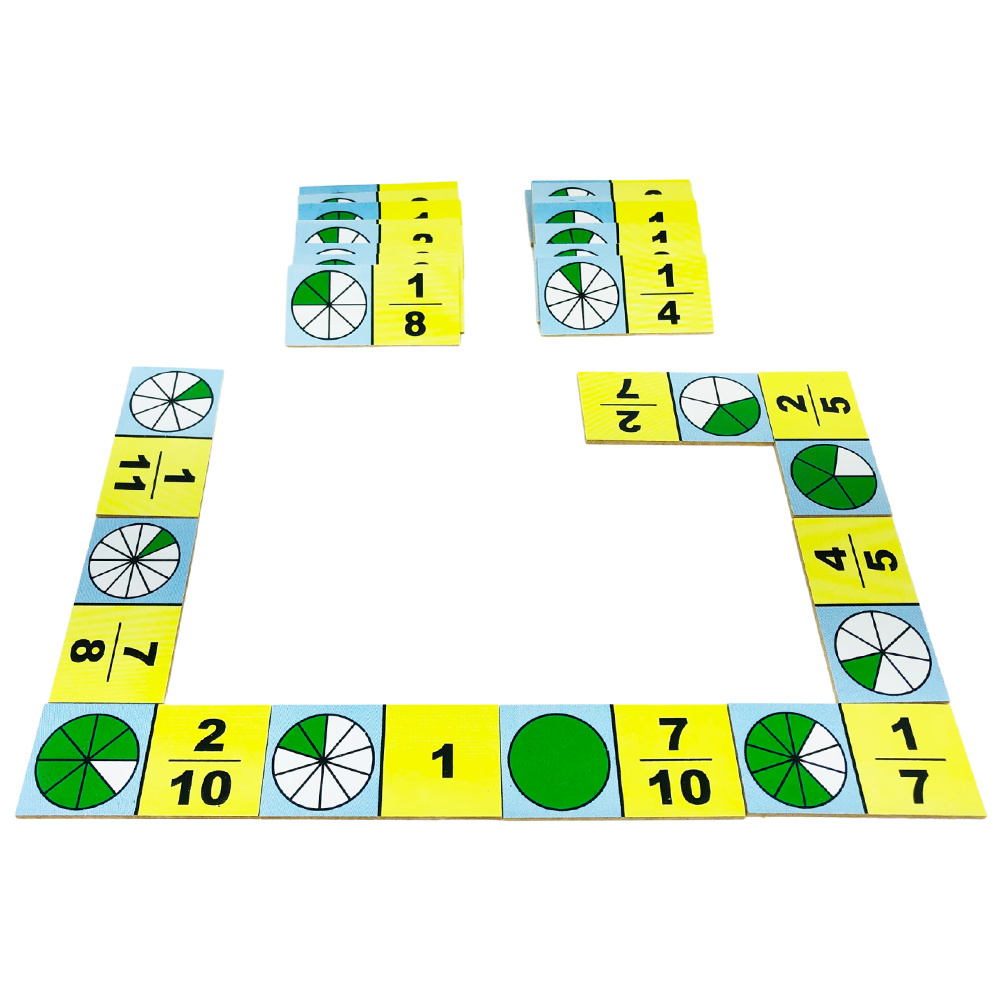 Jogo do Dominó das Frações - Modelo  Fração, Jogos educativos matemática,  Aprendendo frações