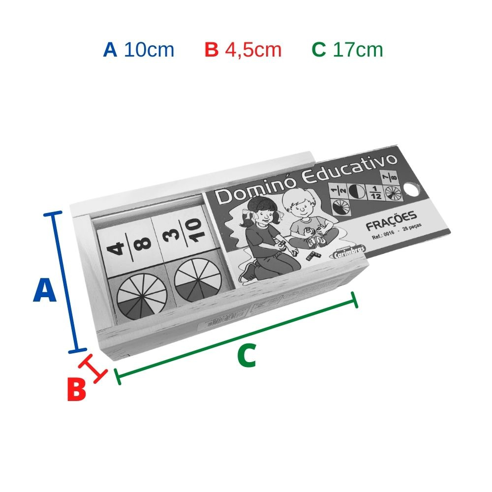 Jogo Matemático XL de Barras de Frações Educate ⋆