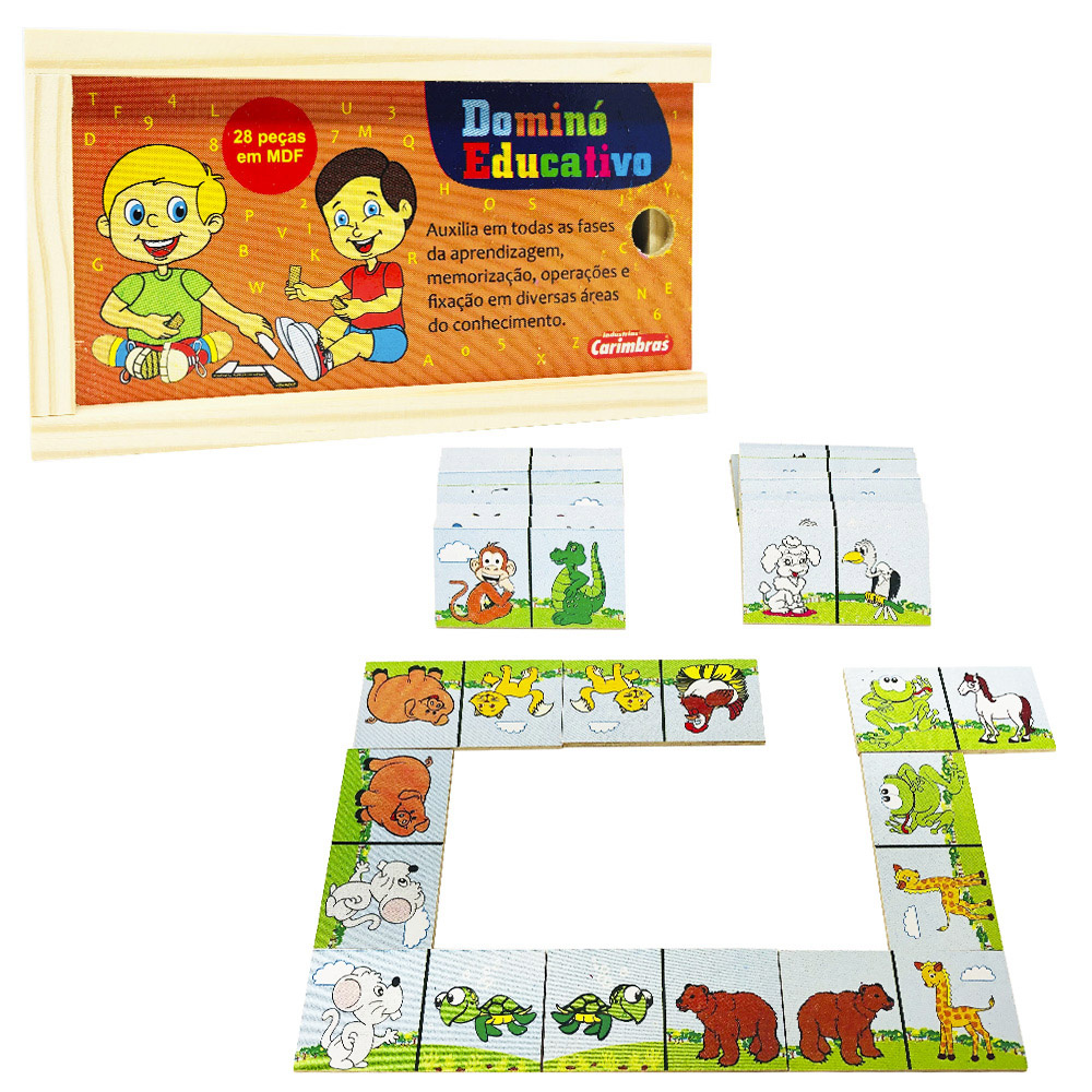 Jogo Educativo da Memória de Animais Alfabetização Infantil - Bambinno -  Brinquedos Educativos e Materiais Pedagógicos