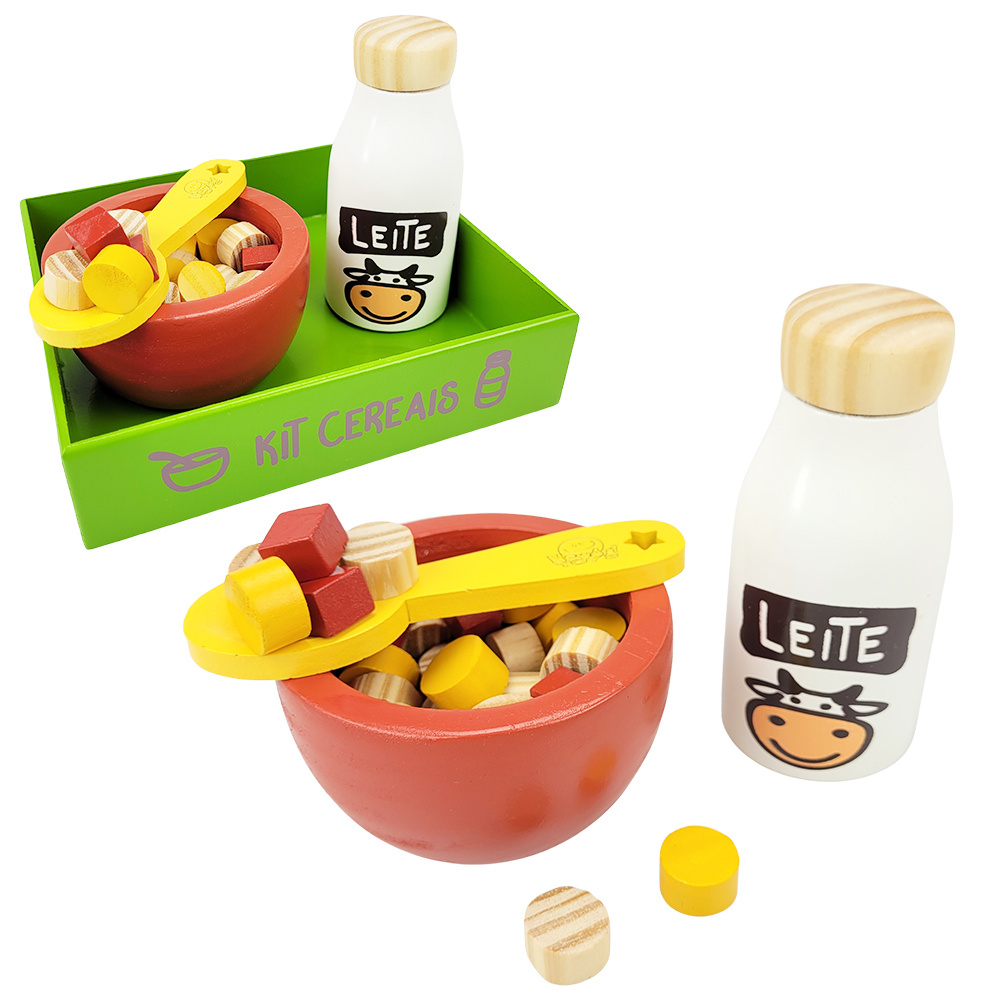 Kit de Comidinha de Brinquedo Infantil de Madeira Café 9 Pçs - Bambinno -  Brinquedos Educativos e Materiais Pedagógicos