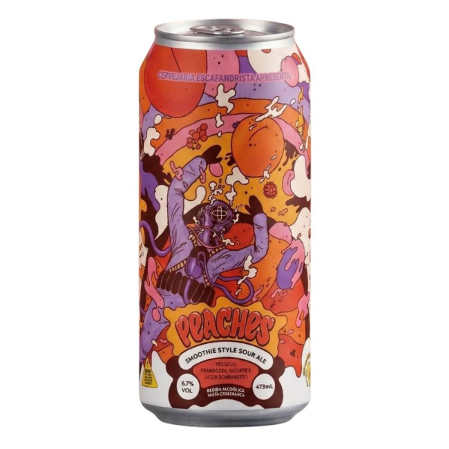 ESCAFASTRISTA PEACHES 473ML — cerveja artesanal