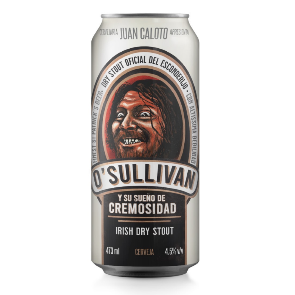 JUAN CALOTO O´SULLIVAN E SU SUENO DE CREMOSIDADE 473ML — cerveja artesanal não pasteurizada