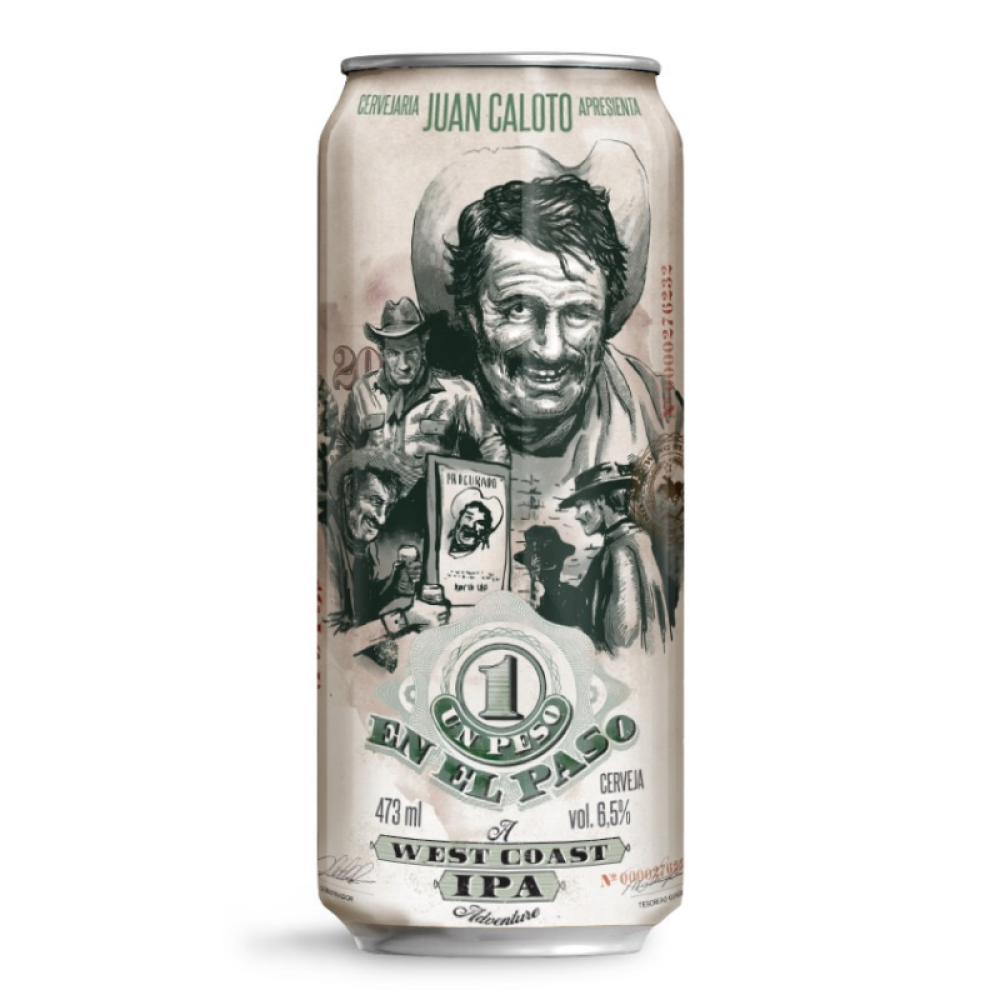 JUAN CALOTO UN PESO EN EL PASO 473ML — cerveja artesanal não pasteurizada