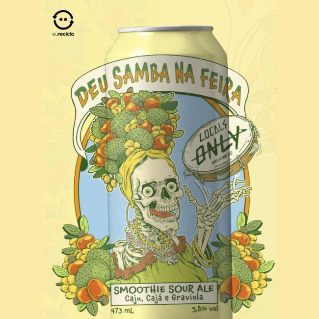 LOCALS ONLY DEU SAMBA NA FEIRA CAJU CAJA GRAVIOLA 473ML