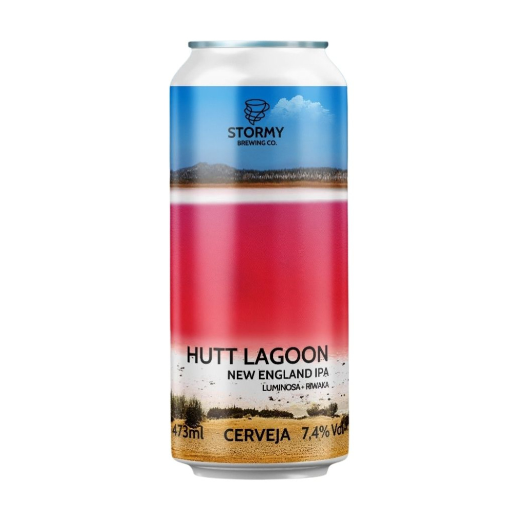 STORMY HUTT LAGOON NEW ENGLAND IPA 473 ML — cerveja artesanal não pasteurizada