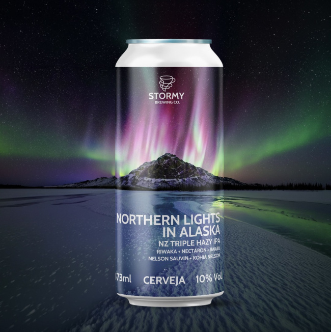 STORMY NORTHERN LIGHTS IN ALASKA TRIPLE HAZY IPA 473 ML