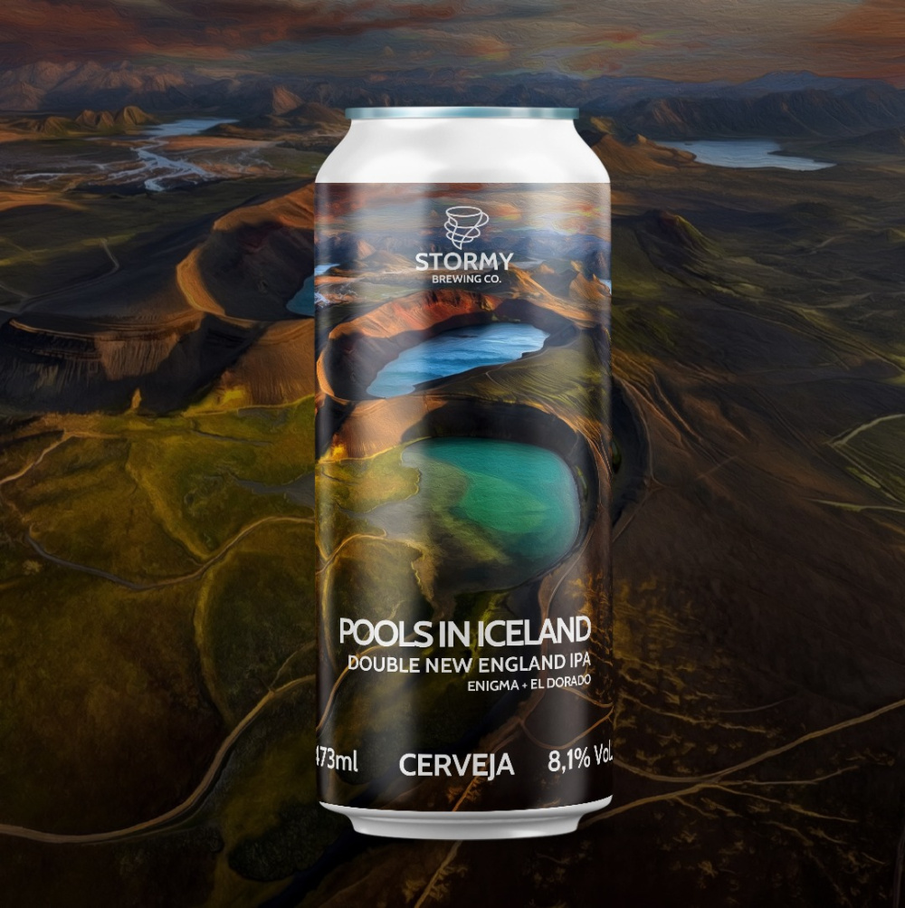 STORMY POOLS IN ICELAND 473ML — cerveja artesanal não pasteurizada