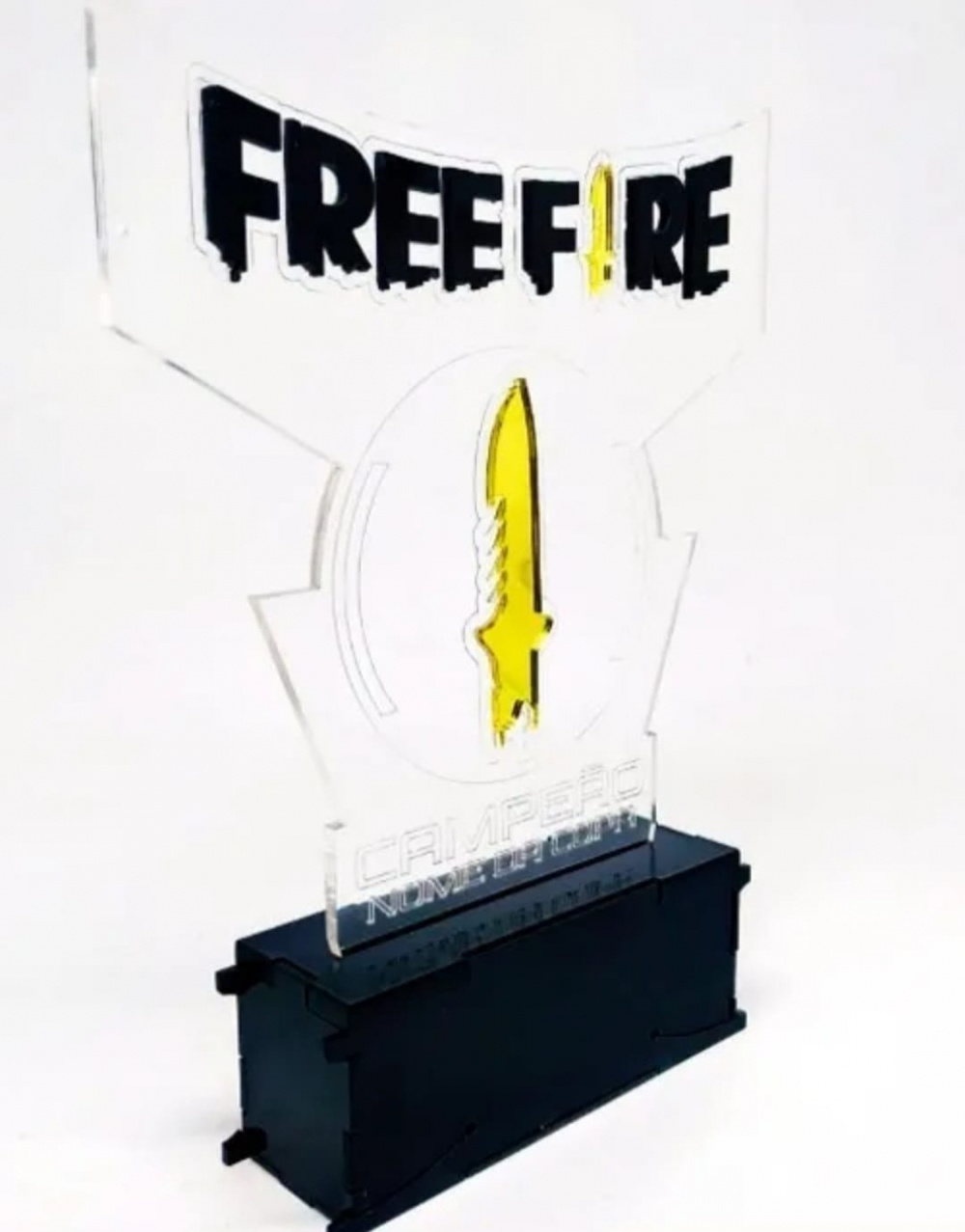 Luminária Ou Troféu Free Fire Personalizado Com Led 15x15cm - Net  Shope.com.br