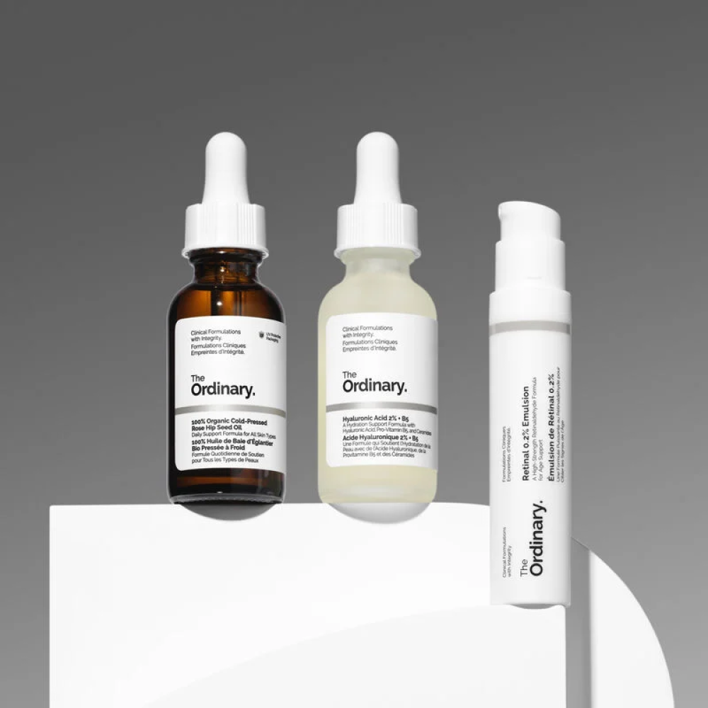 The Ordinary The Nightly Set - Kit Noturno Facial - Beleza Jovem