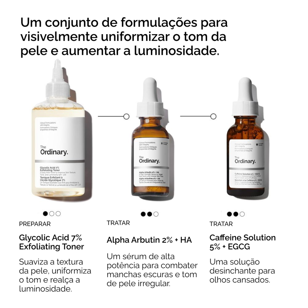 The Ordinary The Bright Set - Kit Iluminador Facial - Beleza Jovem