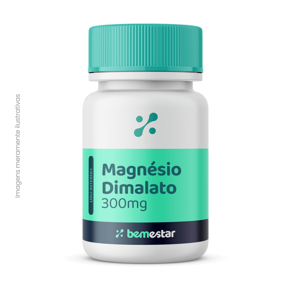 Magnésio Dimalato 300mg 90 Cápsulas - Bem Estar Farmácia De Manipulação