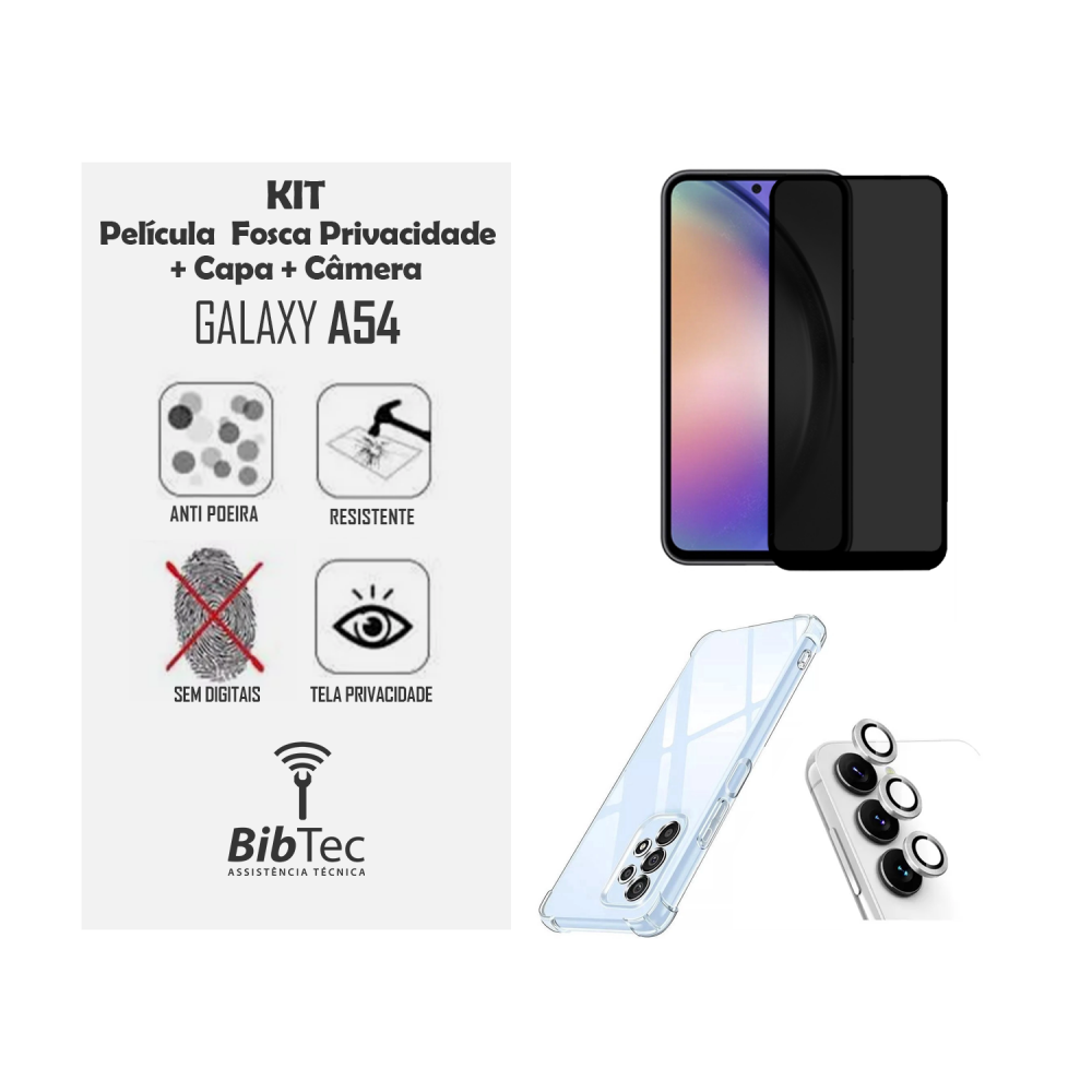 Kit Capinha Pel Cula Privativa Fosca Cer Mica Pel Cula C Mera Samsung Galaxy A Bibtec