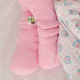 Almofada Travesseiro Elefante Bebê Malha 100% Algodão 67cm rosa