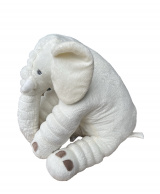 Almofada Travesseiro Elefante Pelúcia Bebê Dormir Palha 80cm Antialérgico Soninho