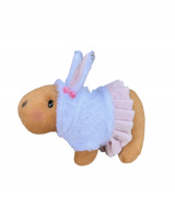 Capivara de Pelúcia Filó Agenor Rosa G 40cm Antialérgico Coelhos Páscoa