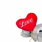 Elefante de Pelúcia Balão Apaixonado Antialérgico Festas e Quartos Infantis